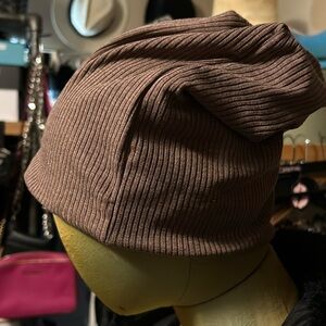 Slouchy stacked knit hat